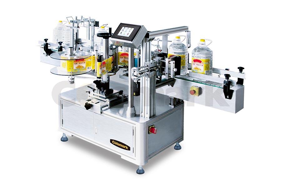 方瓶拐角/圓周定位油瓶定位智能貼標(biāo)機